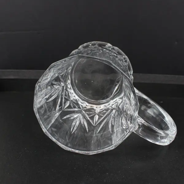Cristal D'Arques Chantilly Lead Crystal Mugs Set of 2 Clear Faceted