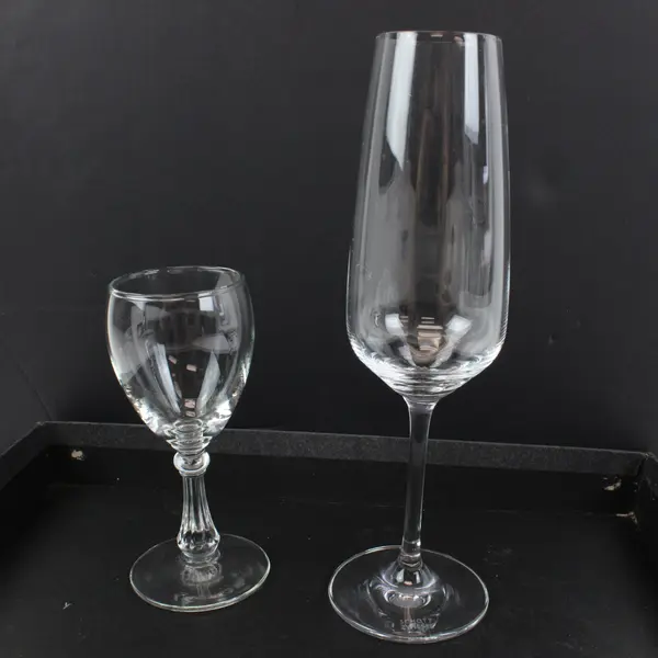 Lot of 2 Schott Zwiesel Liqueur Glass & Champagne Flute Stemware