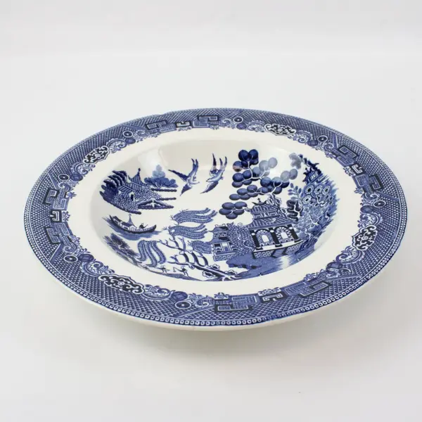 Johnson Brothers Willow Blue 6.5" Cereal Soup Bowl Chipped Rim