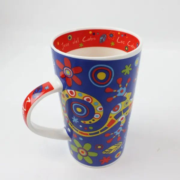 MBC Top Gifts Cabo San Lucas Colorful Gecko Ceramic Coffee Mug