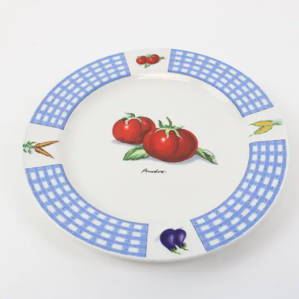 Tabletops Unlimited Fresh Vegetables 1990s Vintage Set of 5 Plates