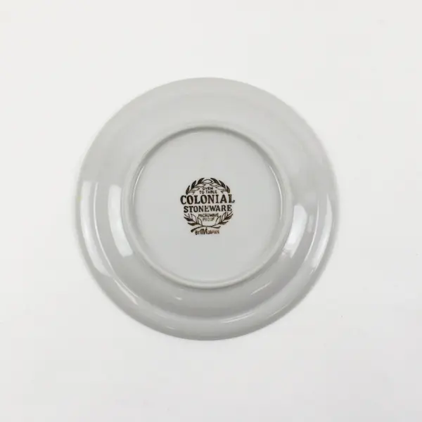Vintage Colonial Stoneware Bread & Dessert Plates Set of 6
