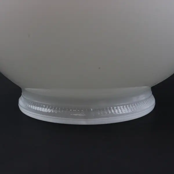 White Glossy Glass Globe Lamp Shade Replacement E26 Fitter 6 Inch