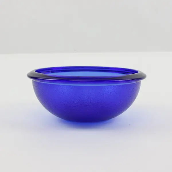 Acroroc Cobalt Blue Glass Bowl 10 Inch