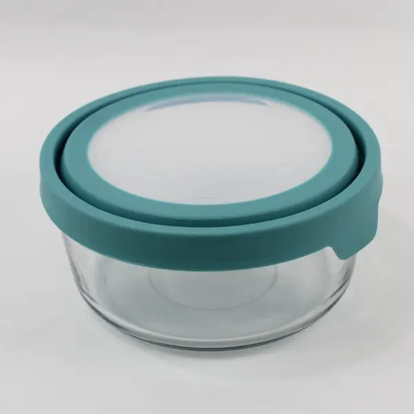 Anchor Hocking 7 Cup Glass Storage Bowl with Silicone Lid