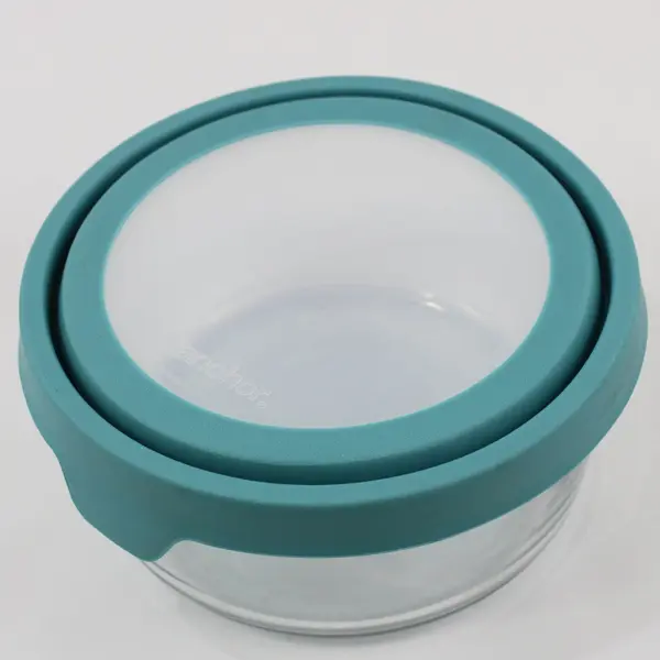 Anchor Hocking 7 Cup Glass Storage Bowl with Silicone Lid