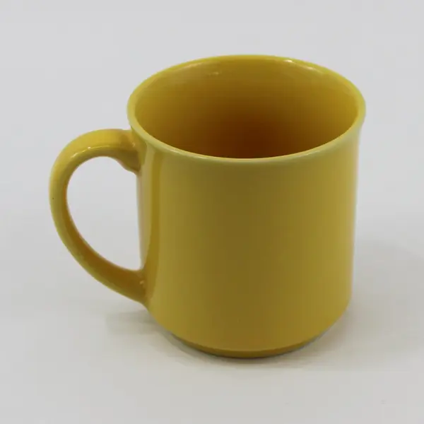 VTG Recycled Paper Products Yellow Mug Insanity Is Inherited From Your Kids