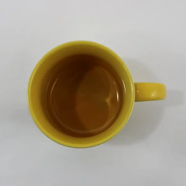 VTG Recycled Paper Products Yellow Mug Insanity Is Inherited From Your Kids