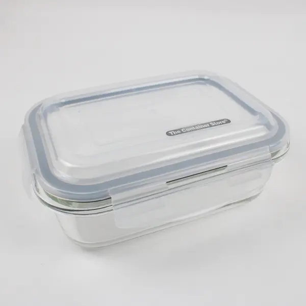 The Container Store Glass Food Storage Container Rectangular Snap Lid