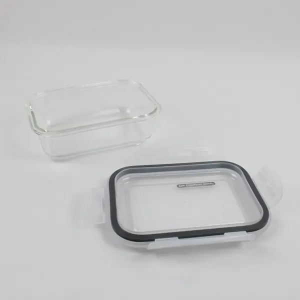 The Container Store Glass Food Storage Container Rectangular Snap Lid