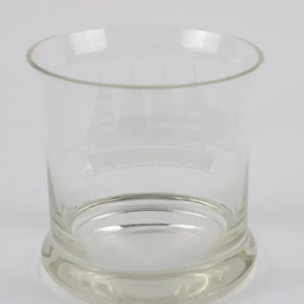 Clipper by Toscany Etched Sailboat Old Fashioned Rocks Glass