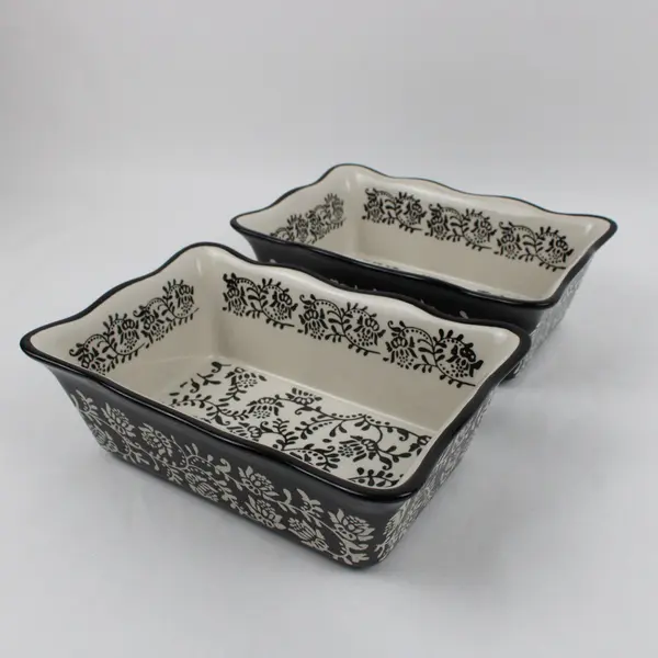 Baum Oven-to-Table Paisley Baker Dishes Set of 2