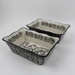 Baum Oven-to-Table Paisley Baker Dishes Set of 2