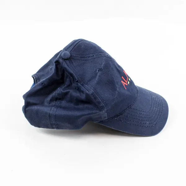 Alaska Shirt Company Embroidered Navy Blue Baseball Cap Six Panel