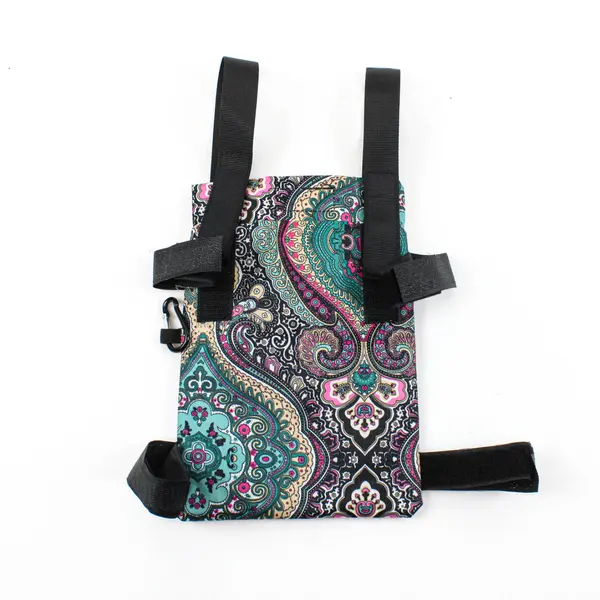 PACMAXI Universal Crutch Bag Carryon Pouch Paisley Mobility Accessory