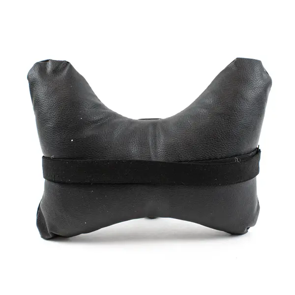 Car Seat Headrest Neck Pillow Cushion Black Leather Look Support