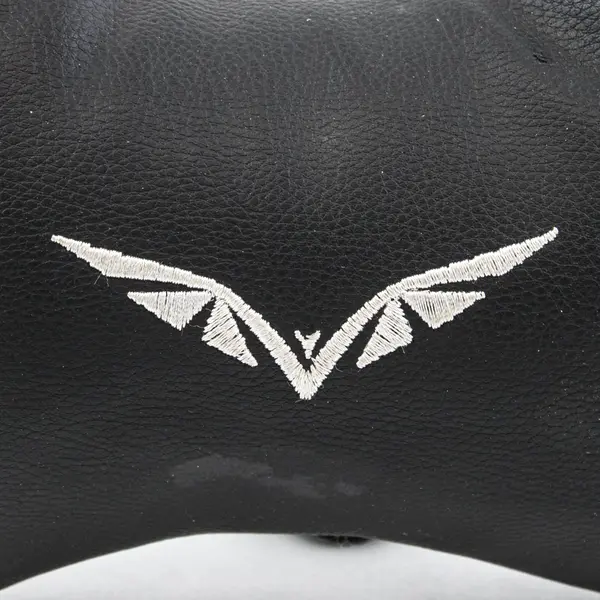 Car Seat Headrest Neck Pillow Cushion Black Leather Look Support