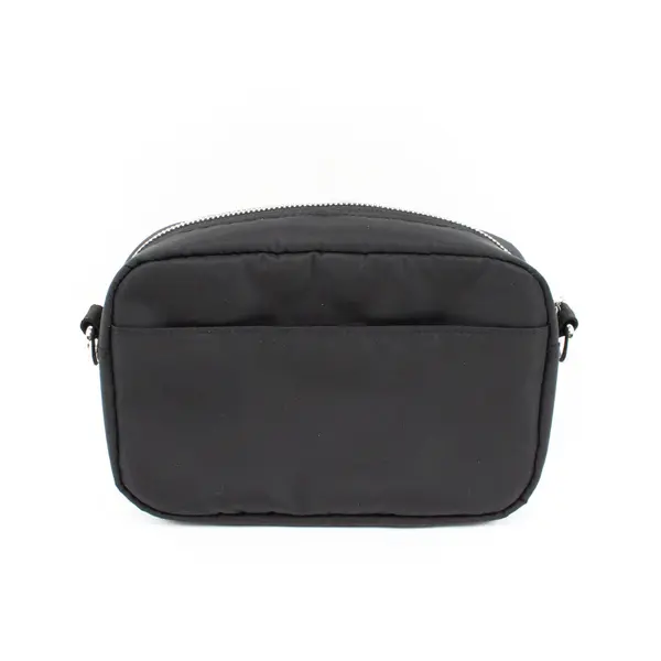 adidas Black Rectangular Crossbody Bag 8.5 x 5.5 Inch Silver Hardware