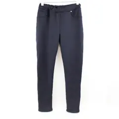 Kids’ Medium Fleece-Lined Skinny-Leg Pants Navy Blue