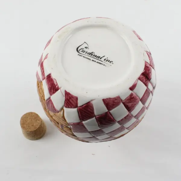Cardinal Inc Rounded Pear-Shaped Ceramic Decorative Wine Bottle