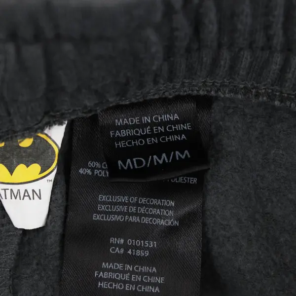 Mad Engine Batman Men's Medium Gray Drawstring Shorts