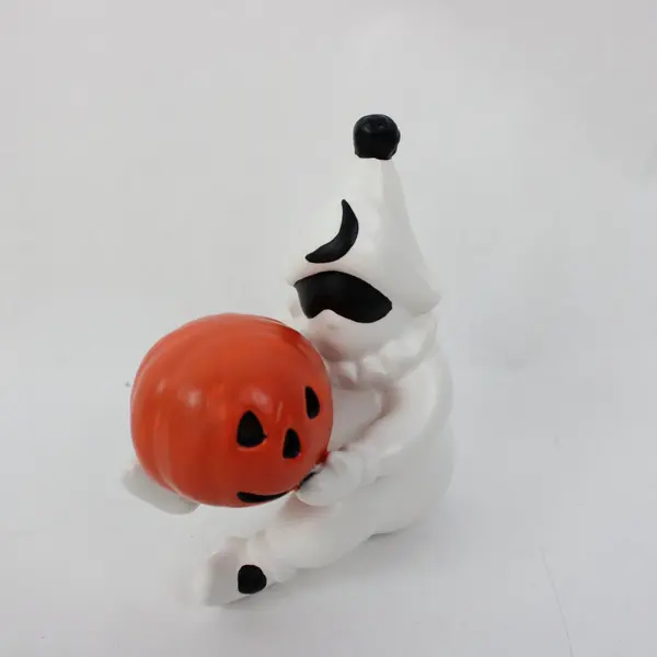 Lot of 5 Department 56 Clown Jester Ghosts Halloween Jack-O-Lantern Figurines