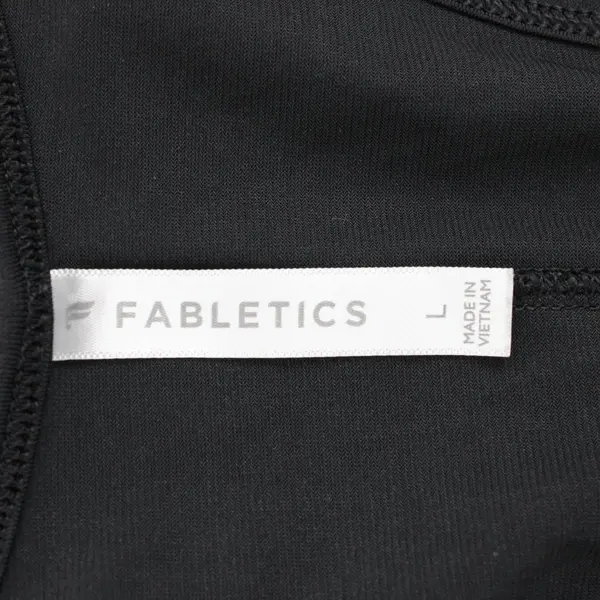 Fabletics Women's Large Black Racerback Athletic Tank Top