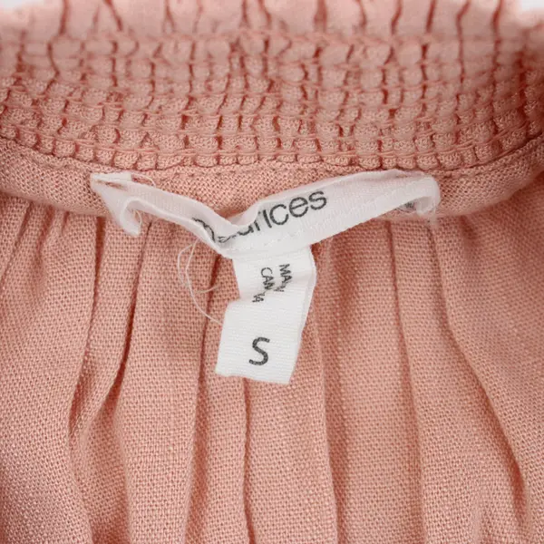 Maurices Women's Small Peach Pink Half-Sleeve Peasant Top