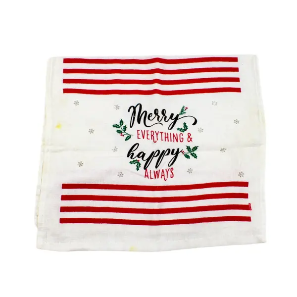 Lot of 4 Christmas Themed Hand Towels Kitchen Bathroom Decor