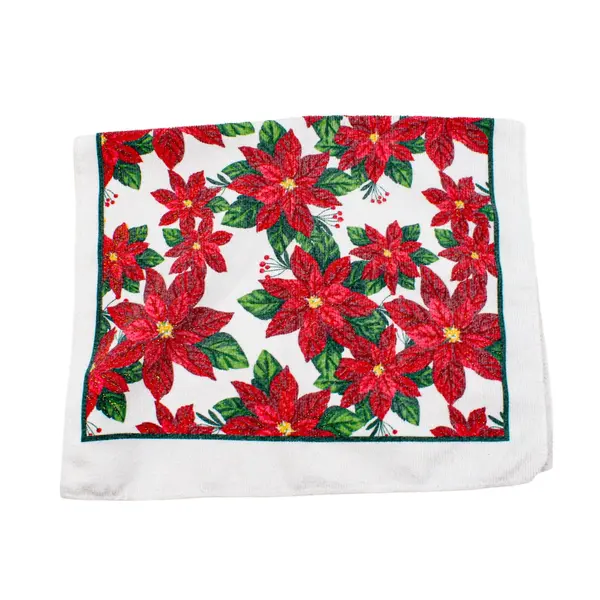 Lot of 4 Christmas Themed Hand Towels Kitchen Bathroom Decor