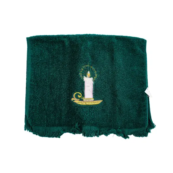 Lot of 2 Saturday Knight LTD Small Green Hand Towels Candle Heart