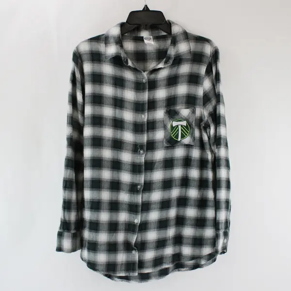 Concepts Sport Portland Timbers Women's Plaid Flannel Shirt Large