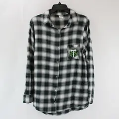 Concepts Sport Portland Timbers Women's Plaid Flannel Shirt Large