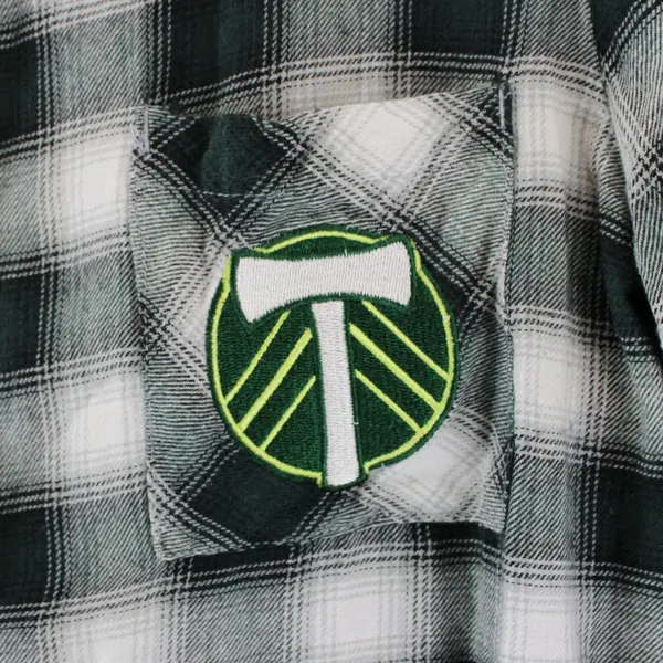 Concepts Sport Portland Timbers Women's Plaid Flannel Shirt Large
