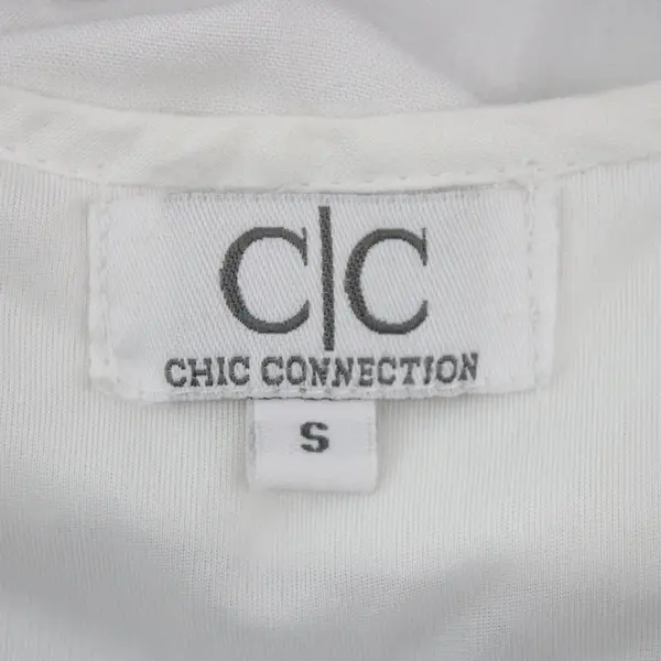 Chic Connection Women's S White Multicolor Embroidered Boho Cotton Rayon Dress