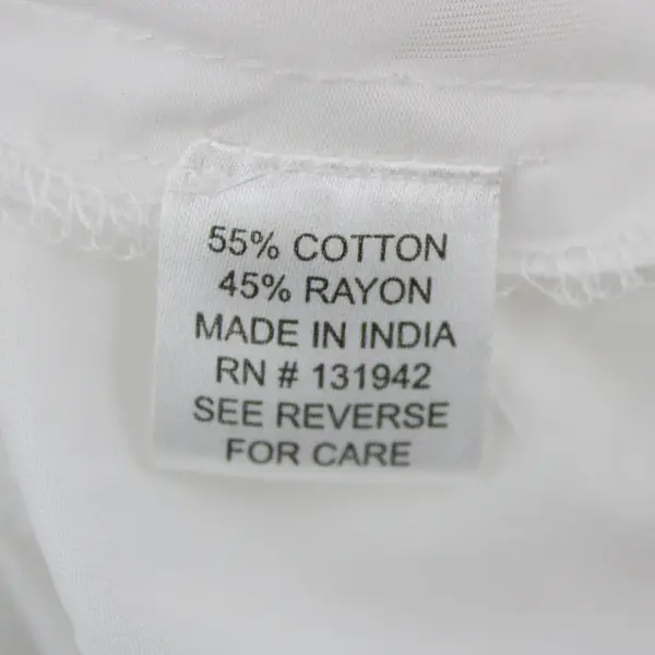 Chic Connection Women's S White Multicolor Embroidered Boho Cotton Rayon Dress