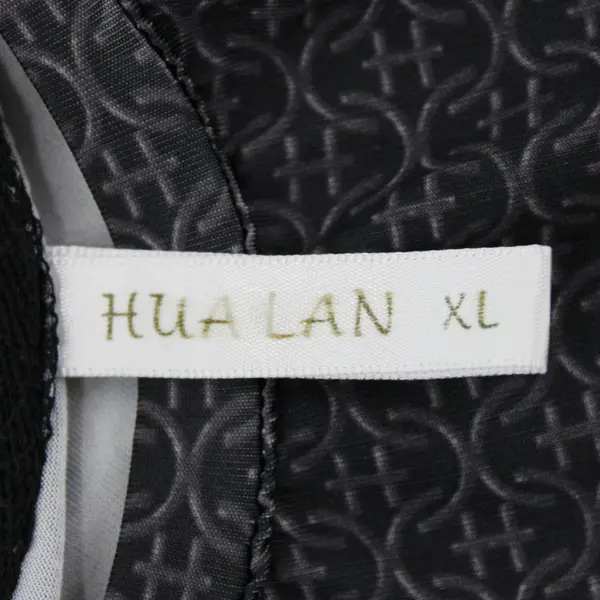 Hua Lan Men's XL Dark Gray Long Sleeve Superman Chainmail Pattern Logo Shirt