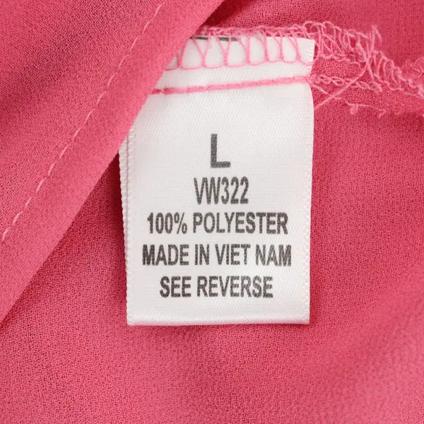 Emperice Sheer Pink Button-Front Long Sleeve Knee-Length Dress Women's Large
