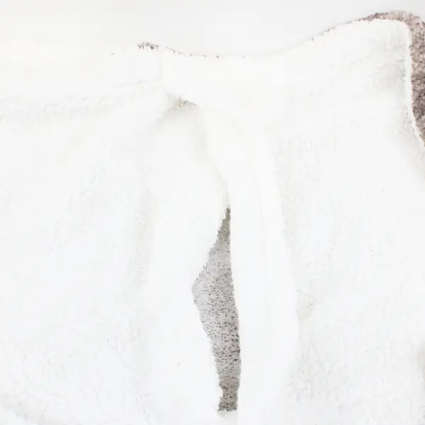 Queen Gray Plush Faux Fur Pillow Shams Set of 2 Pre-Owned