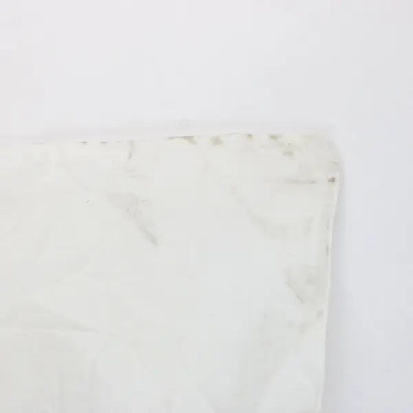 Vintage Hand-Embroidered White Pillowcase Floral Bird Motif