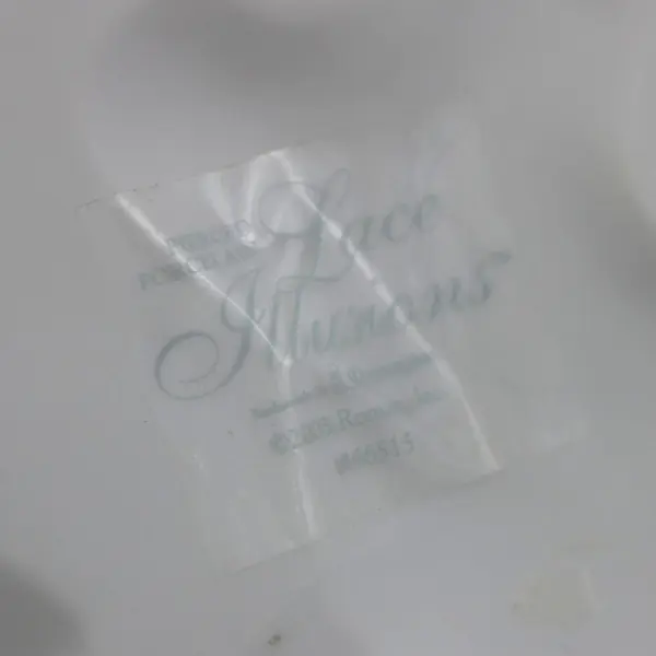 2003 Roman Inc Lace Illusions Porcelain Bride Groom Cake Topper 6.75" MPN 46517