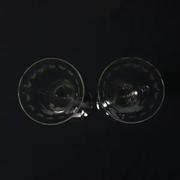 2 COLONY Handmade Lovebird Long Stemmed Crystal Champagne Flutes  11.5" NWT