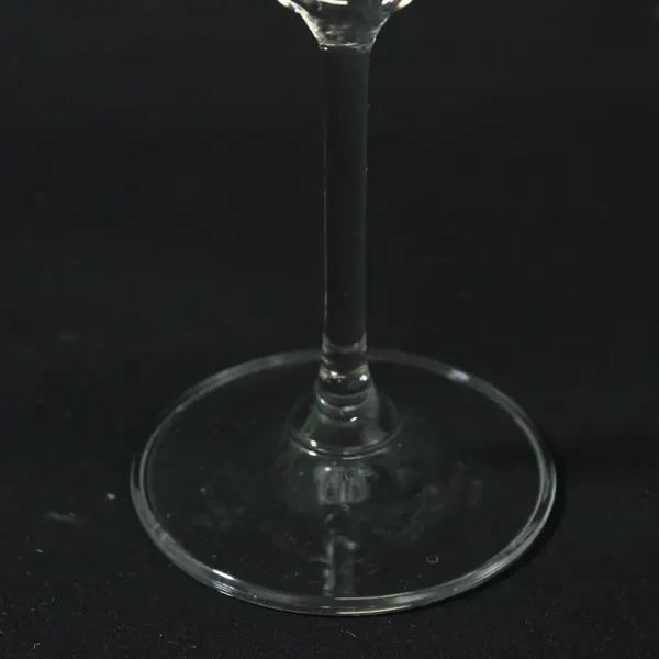 Lot Of 2 Unbranded Matching Clear Glass Martini Glasses Cocktail 6.75" Tall