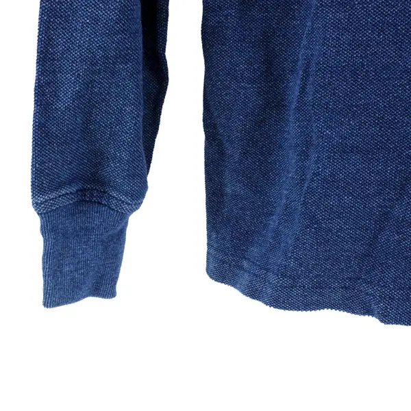 Lands' End L'Attitude Changer Women's Blue Long Sleeve Polo L 14-16