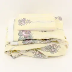 WestPoint Stevens Twin Sheet Set Floral Butter Yellow