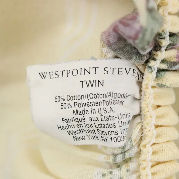 WestPoint Stevens Twin Sheet Set Floral Butter Yellow
