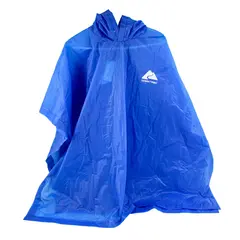 Ozark Trail Adult Blue Rain Poncho PVC-Free One Size 45x72"