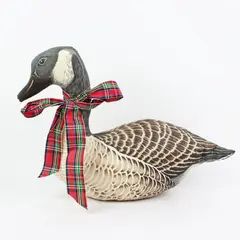 Vintage Canada Goose Stuffed Fabric  Folk Art Tabletop Decor
