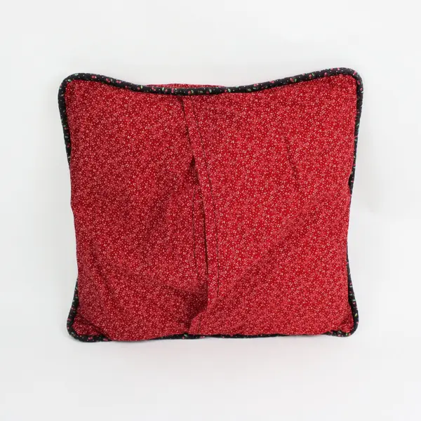 Embroidered Cardinal Bird Decorative Throw Pillow 18x18 Floral