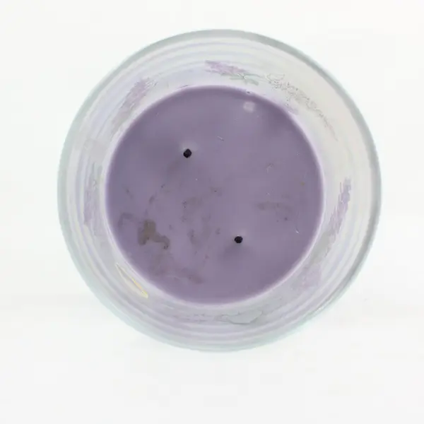 Yankee Candle Lilac Blossoms Used Glass Tumbler Vessel Wax Remnants